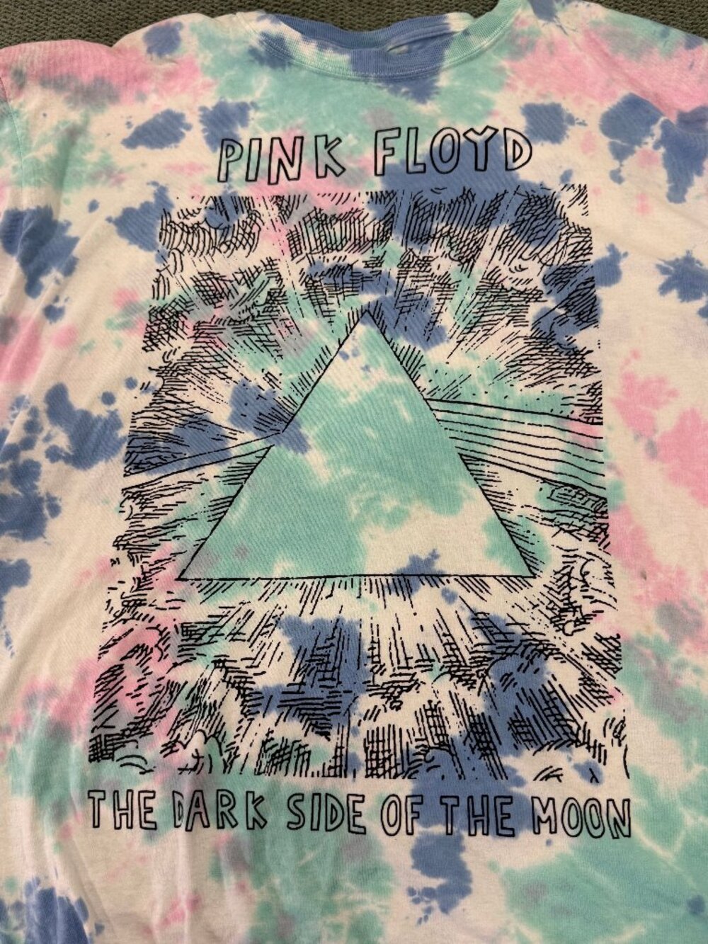 Pink Floyd "The Dark SIde of the Moon" Tye-Dye Long Sleeve Unisex T-Shirt